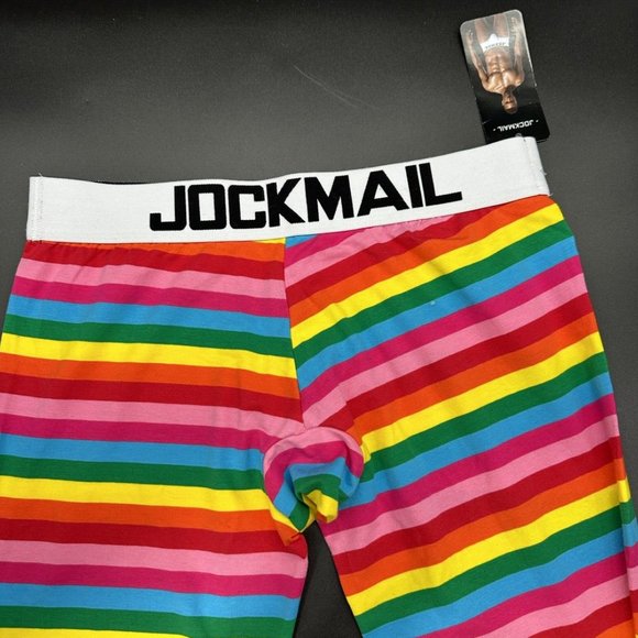 JOCKMAIL Rainbow Mens LARGE Base Layer Pants Cotton Long Johns Legging New Tags - Picture 10 of 12